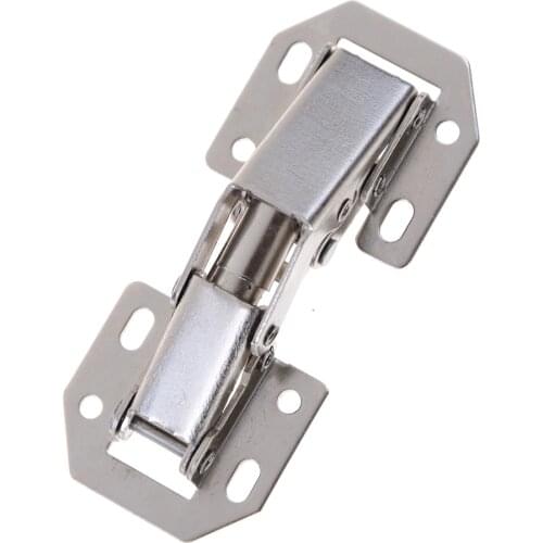 New 3 Inch No-Drilling Hole Cabinet Hinge Bridge Shaped Spring Frog Hinge Full Overlay Cupboard Door Hinges