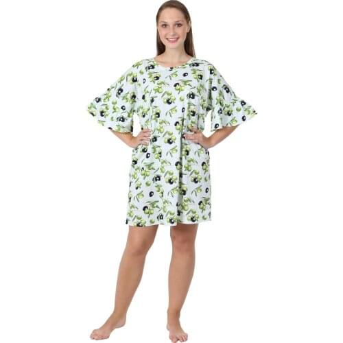 Женские ночные сорочки с рукавами Оптима трикотаж China At AliExpress