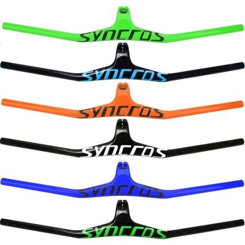 Syncros Custom Carbon MTB Handlebar Riser -17 Degree One-Shaped With Stem Mountain Bicycle Accessories Steering Wheel For Bike