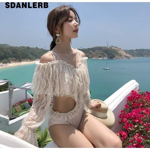 SDANLERB Swimwear With Sleeves
