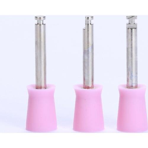 Silicone Rubber Latch Flat Polishing Polisher Brushes Polishing Cup Disposable Denture Buffing Cups