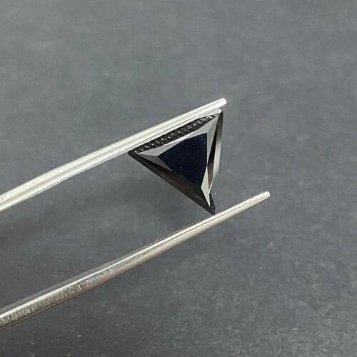 Triangle Shape 6x6MM 0.8Carat Synthetic VVS1 Black Moissanite Diamond Gemstones
