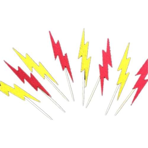 Cake Topper Freeshipping 20pcs Felt Superhero Flash Cake Flag 4.5cm Accessory Birthday Party Supplies supply fabric