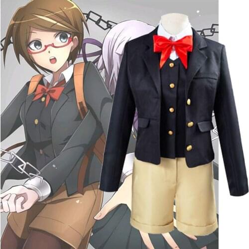 DanganRonpa Dangan Ronpa Cosplay Kirigiri Kyouko Samidare Yui Uniforms Jacket Shirt Tie Skirt Cosplay Costume