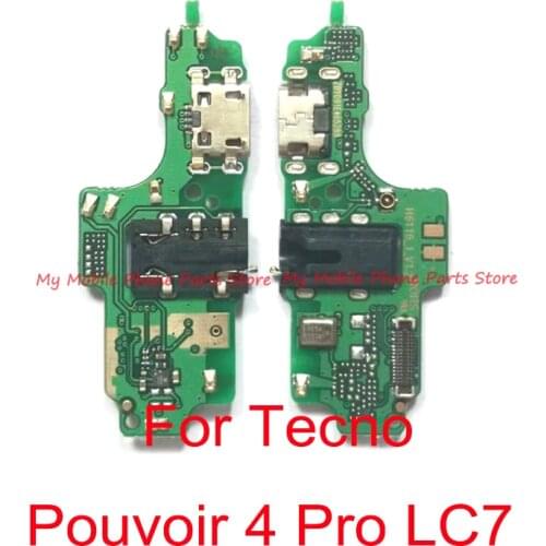 USB Charging Dock Port Board Plug Socket Jack Connector Flex Cable For Tecno Pouvoir 4 Pro LC7 Replacement Parts