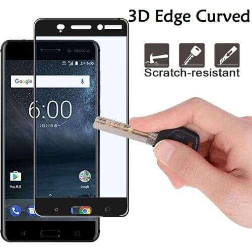 3D Edge Curved Full Cover Tempered Glass For Nokia 6 3 glass Full Body Screen Protector for Nokia 5 3 Glass Protective Film