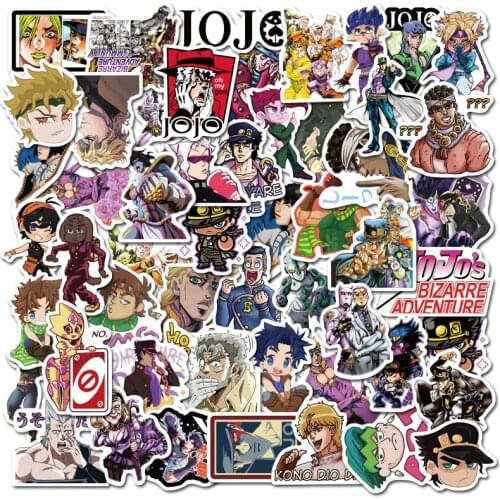10/30/50PCS Anime Cartoon Graffiti JOJO Adventure Road Computer Laptop Refrigerator Waterproof Sticker Decoration Wholesale