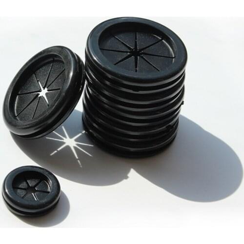 10pcs Rubber wire grommet gasket sheet 25mm flat seal o ring Dust hole plug for Electric box inlet outlet cable holder protector