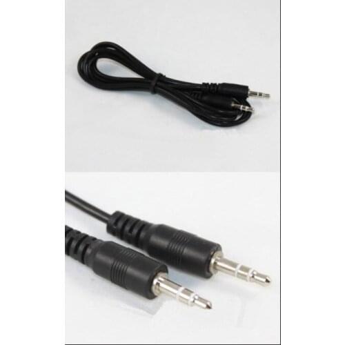 2000pcs/lot Wholesale 70cm 3.5 mm pin to 3.5 mm pin stero audio cable Headphone Jack Black color Free Shipping