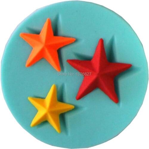 3+1 set 4 Fondant Cake Decorating TOOLS Cupcake star flower Silicone Molds retangle and round cake moulds