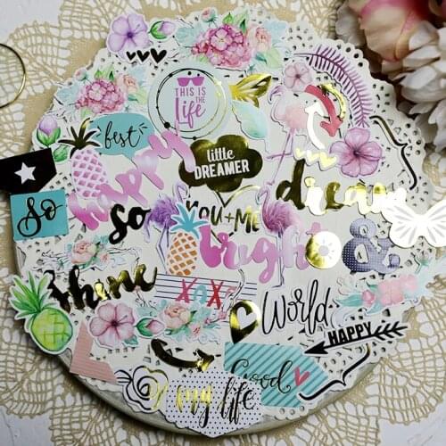49pcs Little Dreamer Paper Stickers for DIY Scrapbooking/photo album Decoration Card Making Crafts