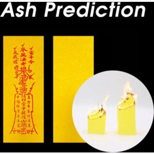 Ash Prediction (Yellow) 50pcs The Soul Paper +Ash Pen Pro Magic Tricks Miracle Prediction Soot Pro Fire Close Up Magic Illusions