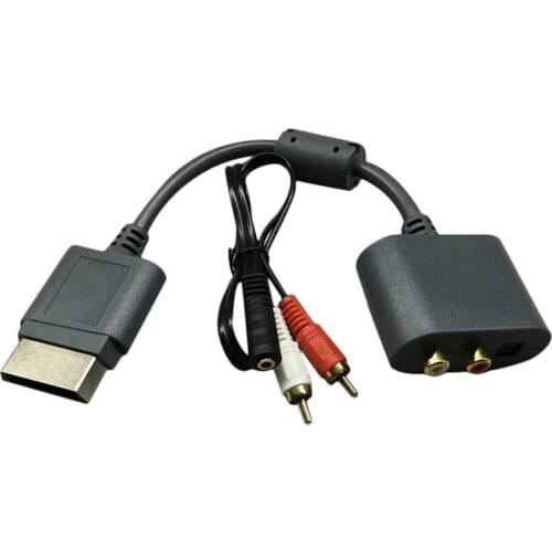 Audio Adapter, Optical Fiber to 5.1 Audio Converter, Headset Conversion, for 360 Game Console 25cm