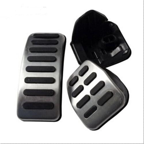 Car Stainless steel Car Clutch Gas Brake pedals Cover case for Amarok Polo Bora Lavida Golf MK4 Santana Jetta MK4/Skoda Fabia
