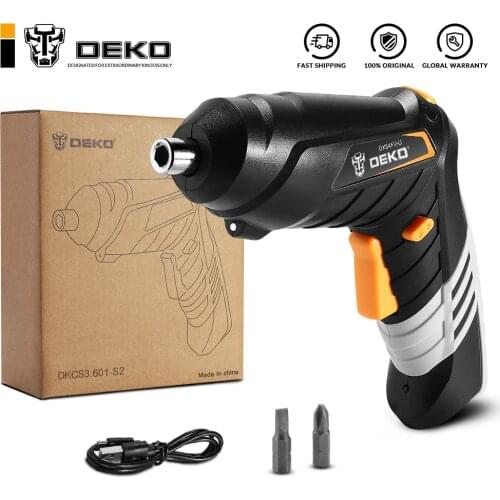 DEKO DKCS3.6O1 S1/S2/S3 Electric Cordless Screwdriver Impact Keyless Chuck Charging Battery