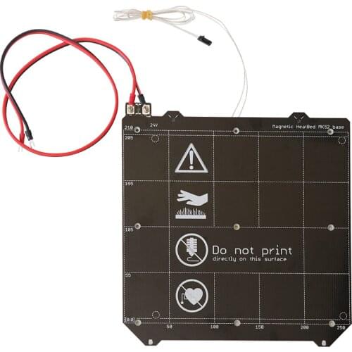3d Printer Parts DIY 3d printer heated bed Magnetic MK52 PCB Heatbed 24V / 12V assembly