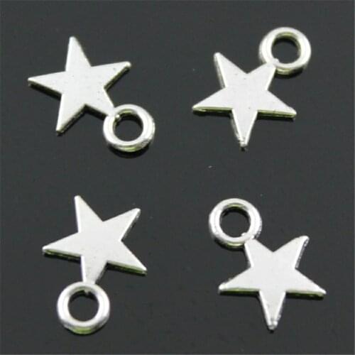 100pcs 8x11mm 3 Colors Star Charms For Jewelry Making Tiny Star Charm Star Charm