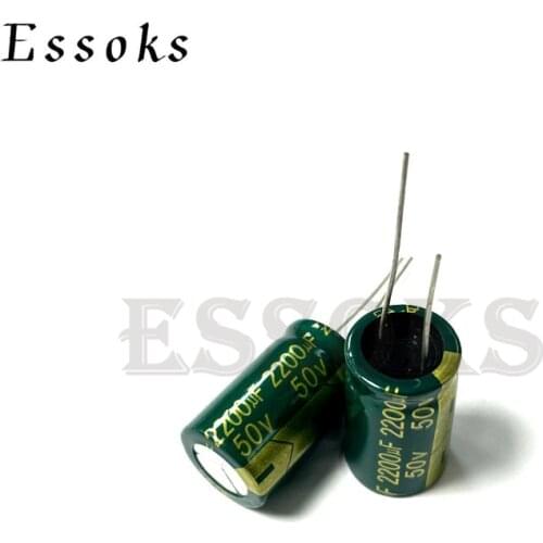 2pcs Electrolytic Capacitor 50V2200UF 50V 2200UF 16X25 16X30 mm High Frequency Low ESR Aluminum Capacitors