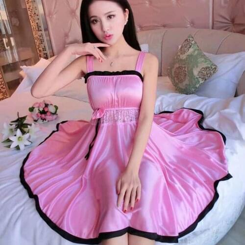 Женские атласные ночные сорочки IOQRCJV China At AliExpress