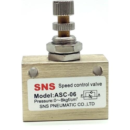 ASC Series Speed Control Flow Control Valve ASC-06 1/8'' ASC-08 1/4'' Control Valve