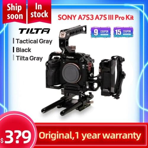 TILTA Tiltaing Sony a7s3 a7S III Pro Kit camera cage provides complete protective armor for the Sony a7S III camera
