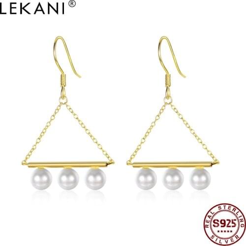 Серьги с жемчугом LEKANI China At AliExpress