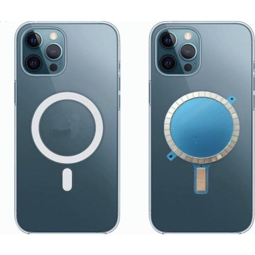 Wireless Charging Magnet For iPhone 12 Mini 12 11 Pro Max XS XR 8 Mobile Phone Case Strong Magnetic Back Cover For Magsafe