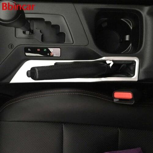 Bbincar ABS Matte Hand Brake Parking Brake Cover Trim Only For Left Hand Driver Car Styling For Toyota RAV4 2016