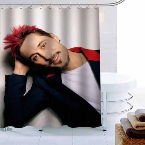 New Dima Bilan Backgrounds Decor Shower Curtain Waterproof Mildew Proof Bath Curtain Polyester Fabric Bathroom Curtain 0603