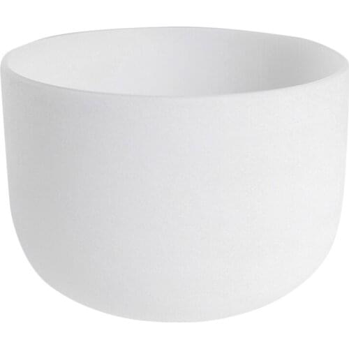 8Inch Note Perfect Sound Chakra Frosted Quartz Crystal Singing Bowl