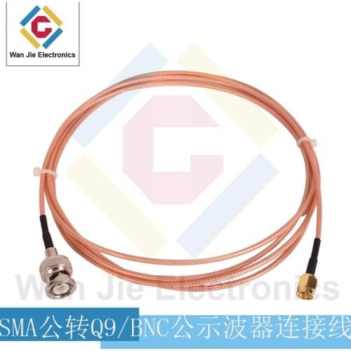 SMA / Bnc-jj Oscilloscope RF Connector BNC Male to SMA Male Gr316 Silver Plated Connector