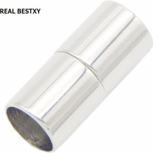 REAL BESTXY 10pcs/lot Stainless Steel Magnetic Clasps, Column clasp