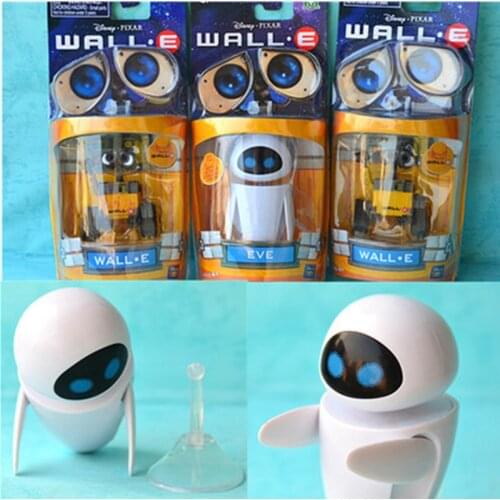 2018 New arrival Wall-E Robot Wall E & EVE PVC Action Figure Collection Model Toys Dolls WITH BOX