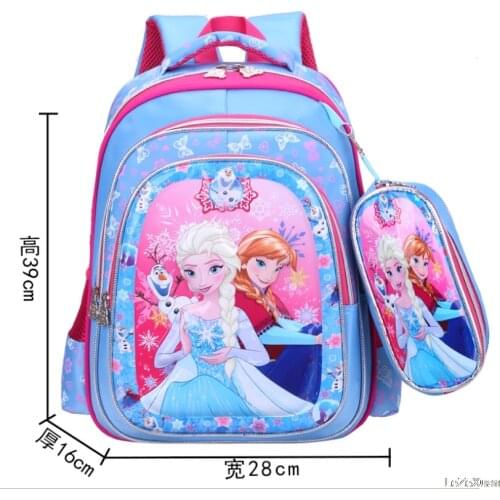 Disney frozen2 backpack Elsa Anna Snow Queen Olaf Backpacks kids primary school Bag Breathable backpack girls gift