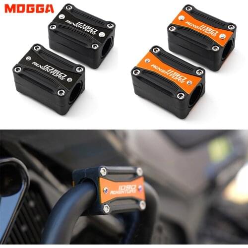 With Logo For KTM DUKE Adventure ADV 1050 1090 1190 1290 Super Adventure Motorbike Engine Crash Bar Bumper Protector Guard Block