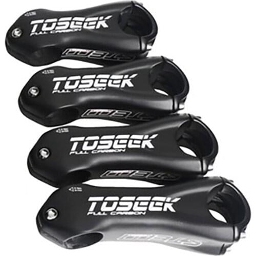 TOSEEK Carbon Bike Stem 31.8Mm 10 Degrees Bike Handlebar Stem Road Bike Mountain Bicycle Parts