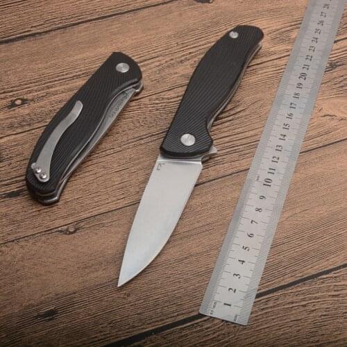 High hardness 2810250 folding pocket outdoor camping knife 8CR13 Blade G10 handle tactical survival Utility Knives EDC kitchen