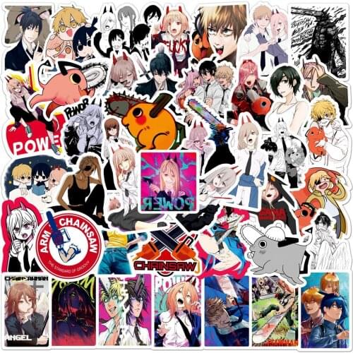 10/30/50PCS Japan Anime Chainsaw Man Stickers Decals DIY Travel Luggage Guitar Laptop Cartoon Classic Kid Toy Graffiti Sticker