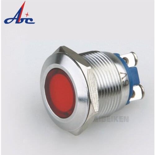 1pc 12mm 16mm 22mm 25mm LED Metal Warning Indicator light Waterproof Signal Lamp Pilot Wire 3V6V12V 24V 220v Screw Terminal