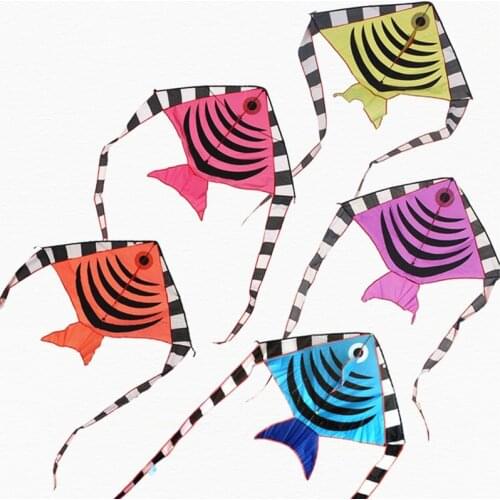 Free shipping fish kite line factory cometas infantiles children kite for adults kite surf cerf volant weifang kite sale kevlar