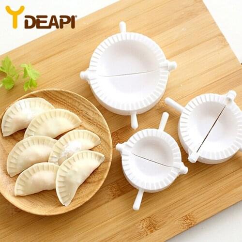 YDEAPI Kitchen Dumpling Molds Plastic Dough Press Dumpling Pie Ravioli Mould Cooking Pastry Chinese Food Jiaozi Maker