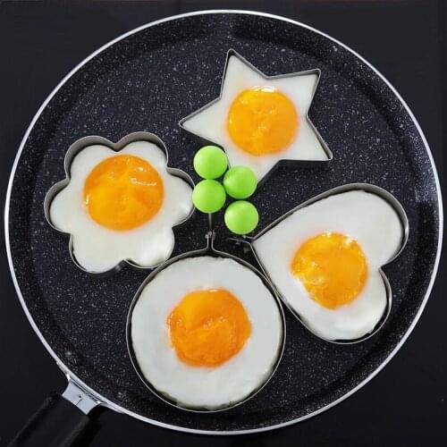 Fried Egg Pancake Ring Omelette Fried Round Shaper Eggs Mould For Cooking Frying Pan Kitchen Tools Baking Accessories