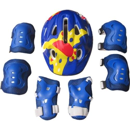 7Pcs Kid Child Adult Roller Skating Scooter Skateboard Safety Helmet Knee Wrist