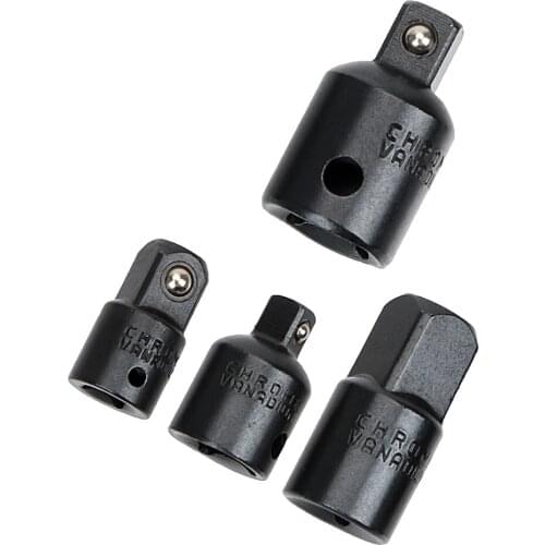 Wrench Adapter CR-V Chrome Vanadium Steel Reducer Sleeve 4pcs 1/4 3/8 1/2 Ratchet Wrench Socket Spanner Set Converter