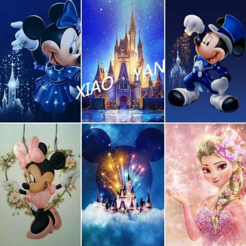 Full Square/Round Drill 5D DIY Diamond Painting Disney Mickey Mouse 3D Embroidery Cross Stitch Mosaic Rhinestone Home Decor Gift