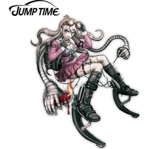 Jump Time 13 x 9.6cm For Danganronpa V3 Miu Iruma Anime Fine Decal Vinyl Material Car Stickers Refrigerator Laptop Decoration