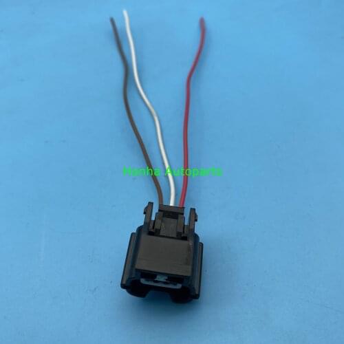Free Shipping 5/10/20/50/100 pcs 3 pin headlamp ballast plug auto waterproof cable connector with wire 7283-8852-30