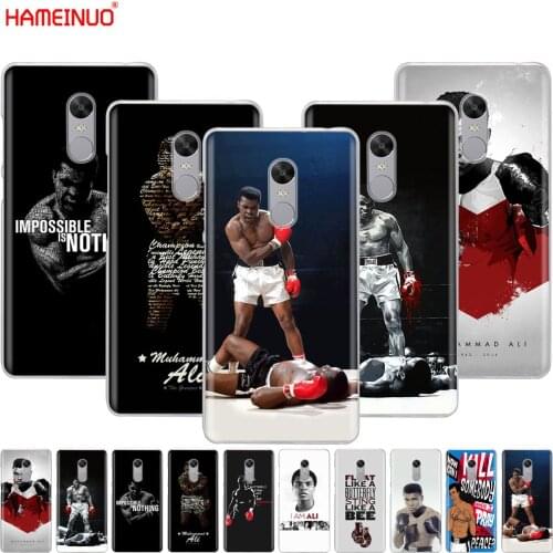 HAMEINUO Muhammad Ali boxing champion Cover phone Case for Xiaomi redmi 5 4 1 1s 2 3 3s pro PLUS redmi note 4 4X 4A 5A