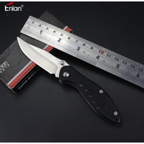 ENLAN M019 Aluminum Handle 8CR13Mov Folding Knife Outdoor Survival Camping Tactical Utility EDC Bushcraft Knife Diving Tool