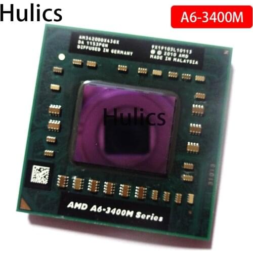 Hulics AMD Laptop Notebook CPU processor A6-3400M 1.4Ghz/4M Socket FS1 A6 3400M AM3400DDX43GX
